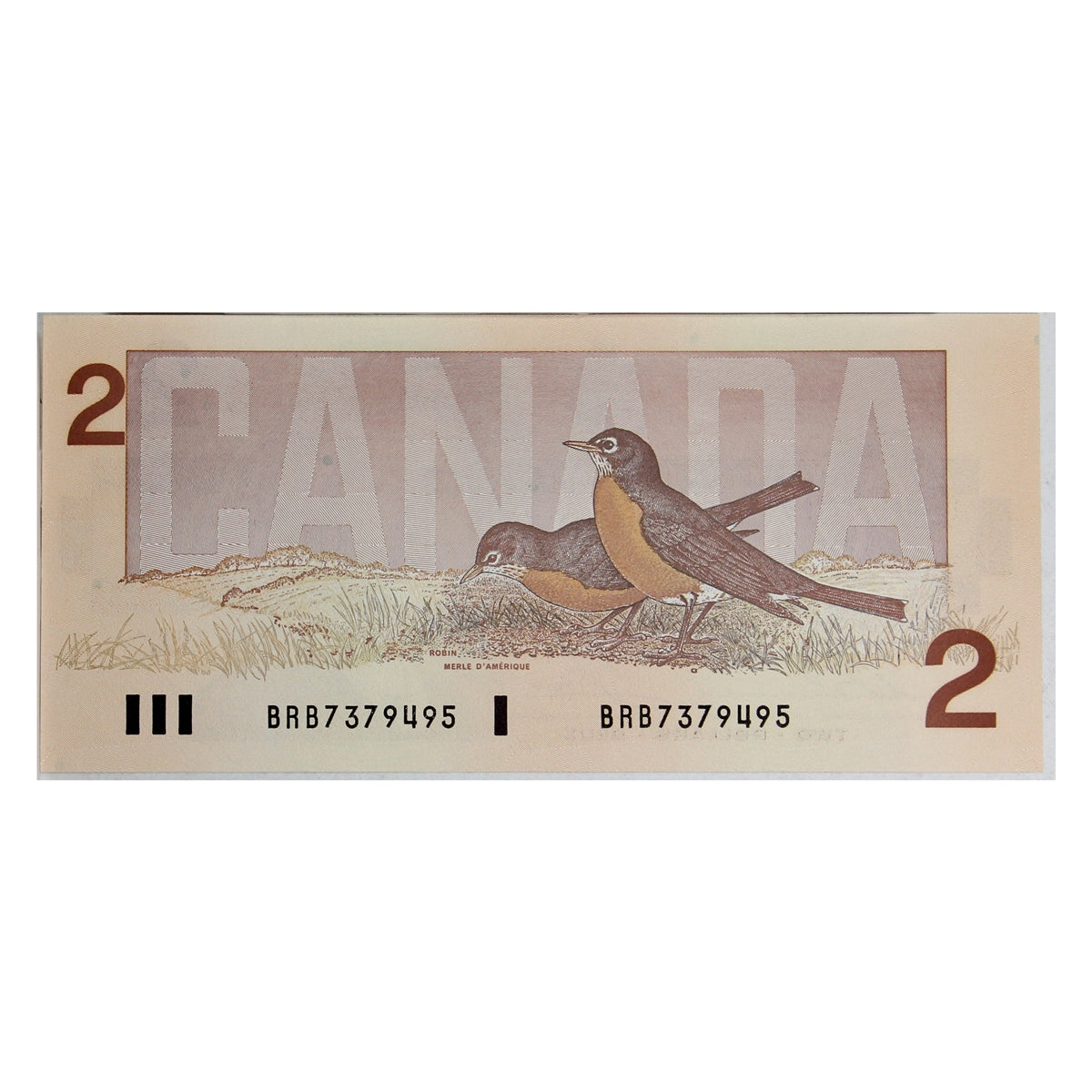 BC-55b 1986 Canada $2 Thiessen-Crow, BRB, Uncirculated (MS60)
