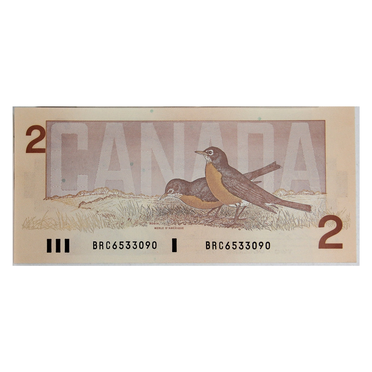 BC-55b 1986 Canada $2 Thiessen-Crow, BRC, Choice Uncirculated (CUNC63)