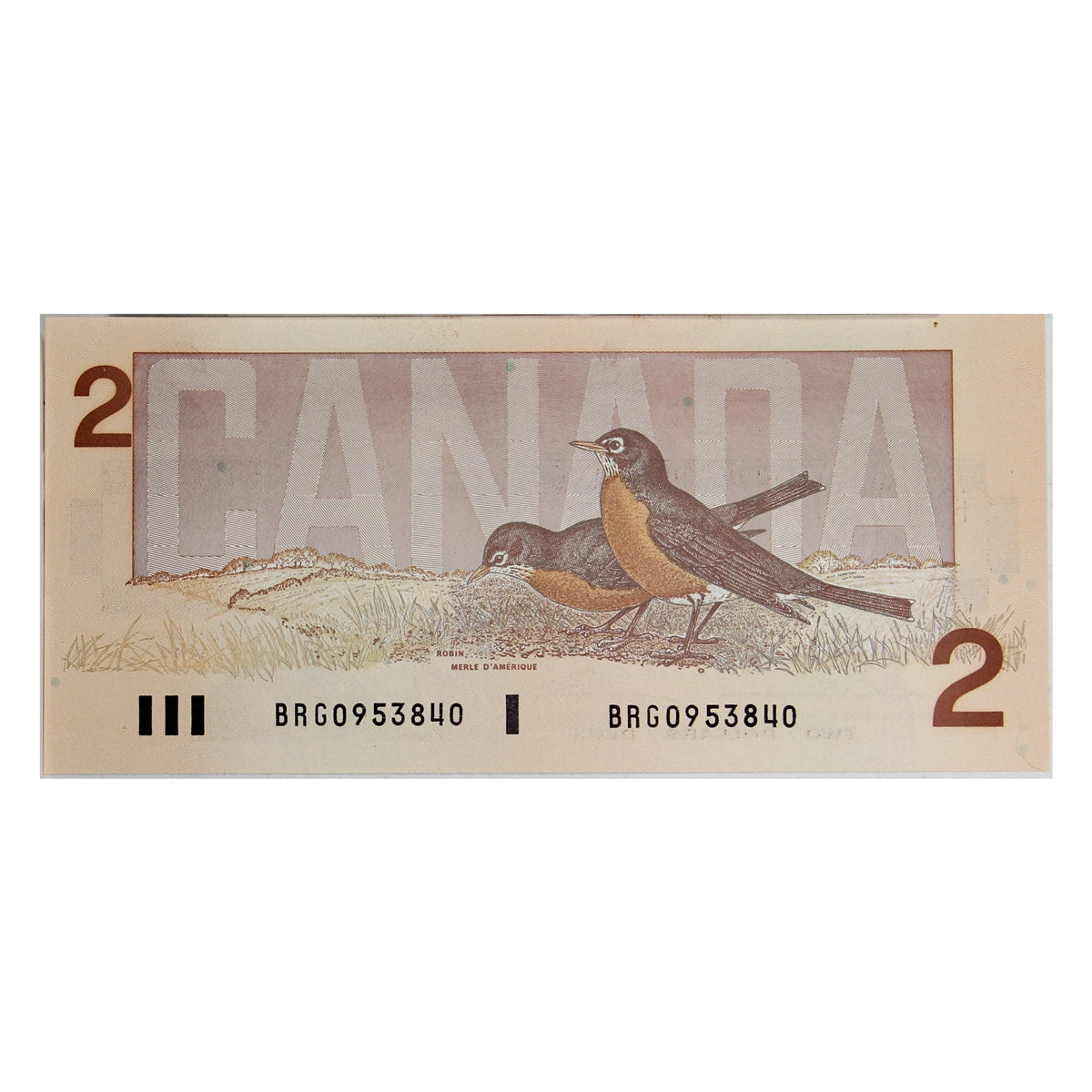 BC-55b 1986 Canada $2 Thiessen-Crow, BRG, Choice Uncirculated (CUNC63)
