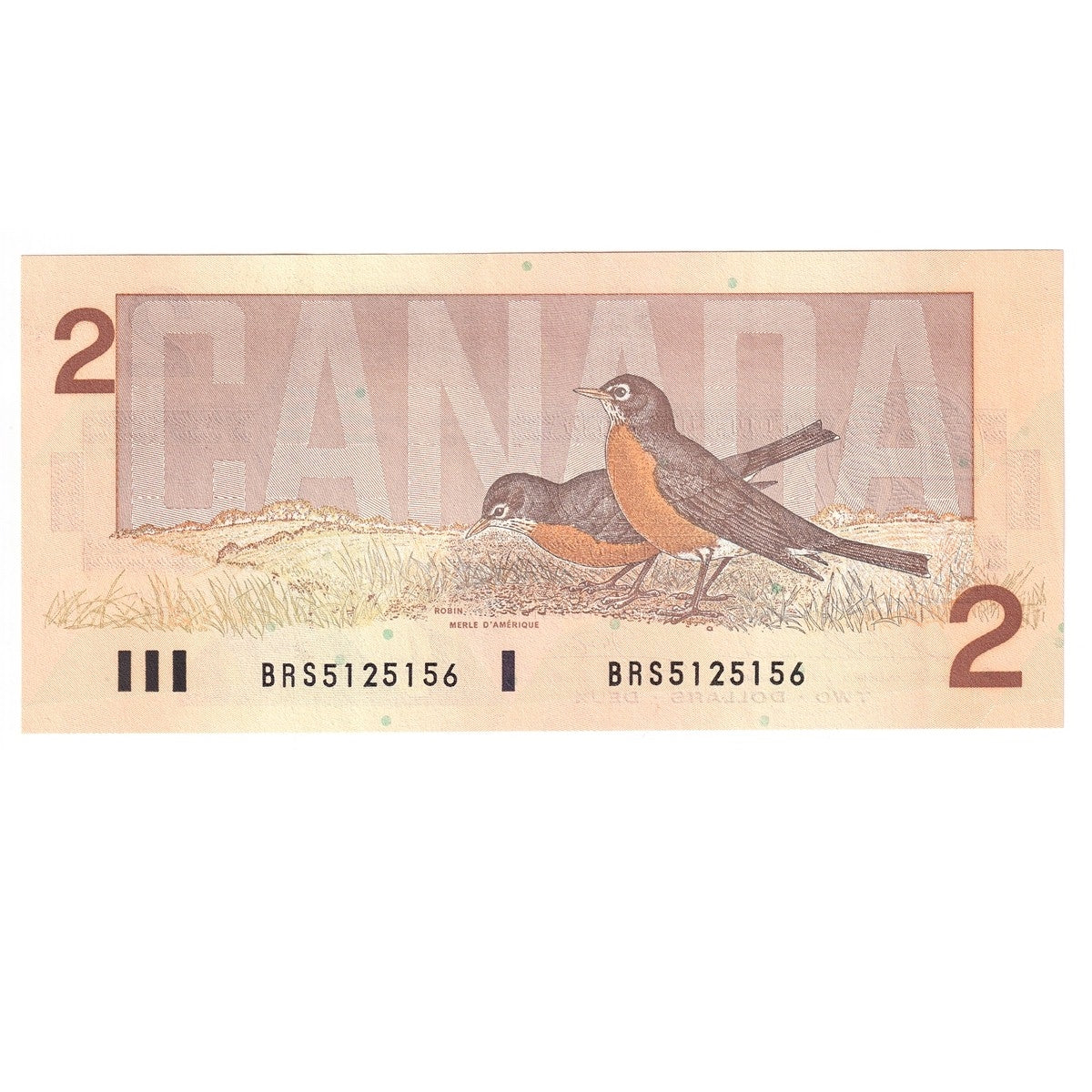 BC-55b 1986 Canada $2 Thiessen-Crow, BRS, Uncirculated (MS60)