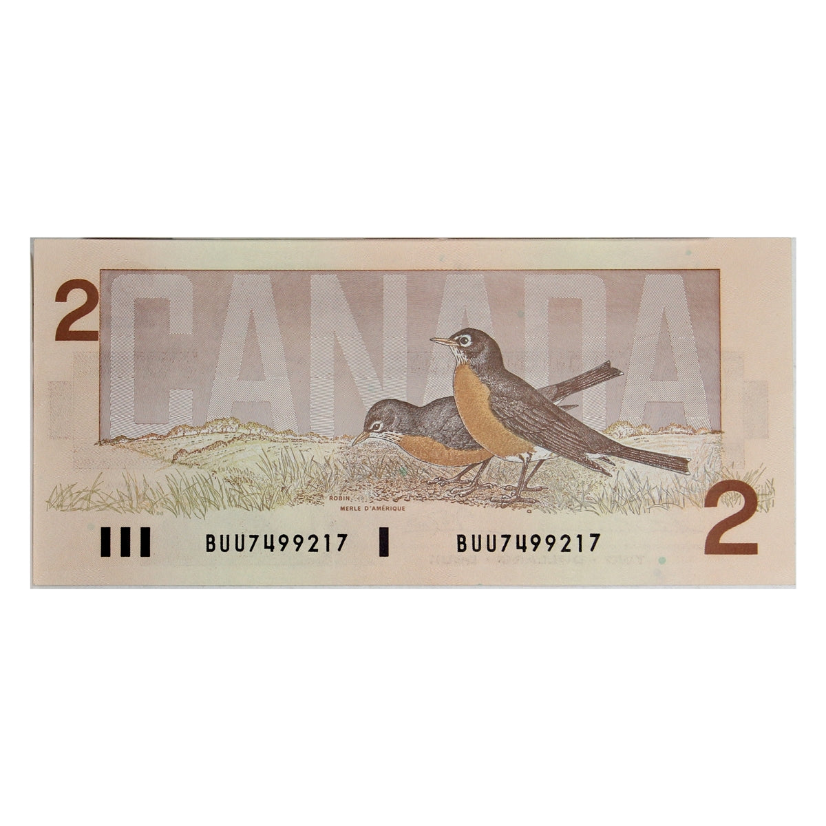 BC-55b 1986 Canada $2 Thiessen-Crow, BUU, Uncirculated (MS60)