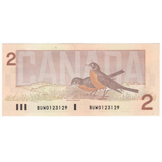 BC-55b 1986 Canada $2 Thiessen-Crow, BUW, Uncirculated (UNC60)