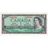 BC-37b-i 1954 Canada $1 Beattie-Rasminsky, D/Z, Extra Fine (EF40)