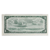 BC-37b-i 1954 Canada $1 Beattie-Rasminsky, G/Z, AU-UNC (AU55)