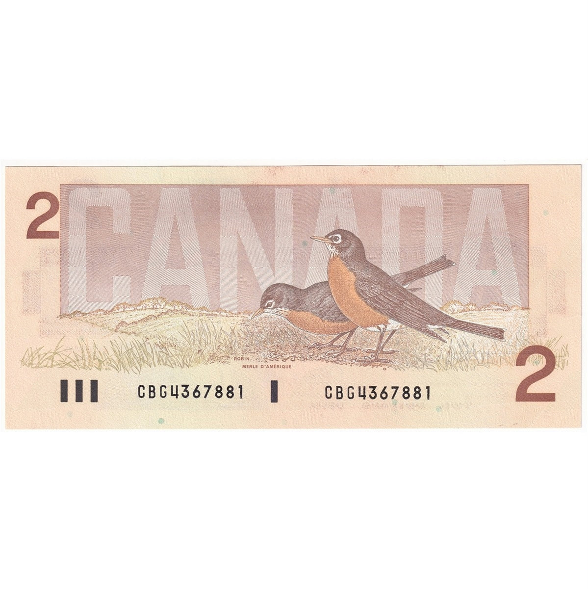 BC-55b 1986 Canada $2 Thiessen-Crow, CBG, Uncirculated (MS60)