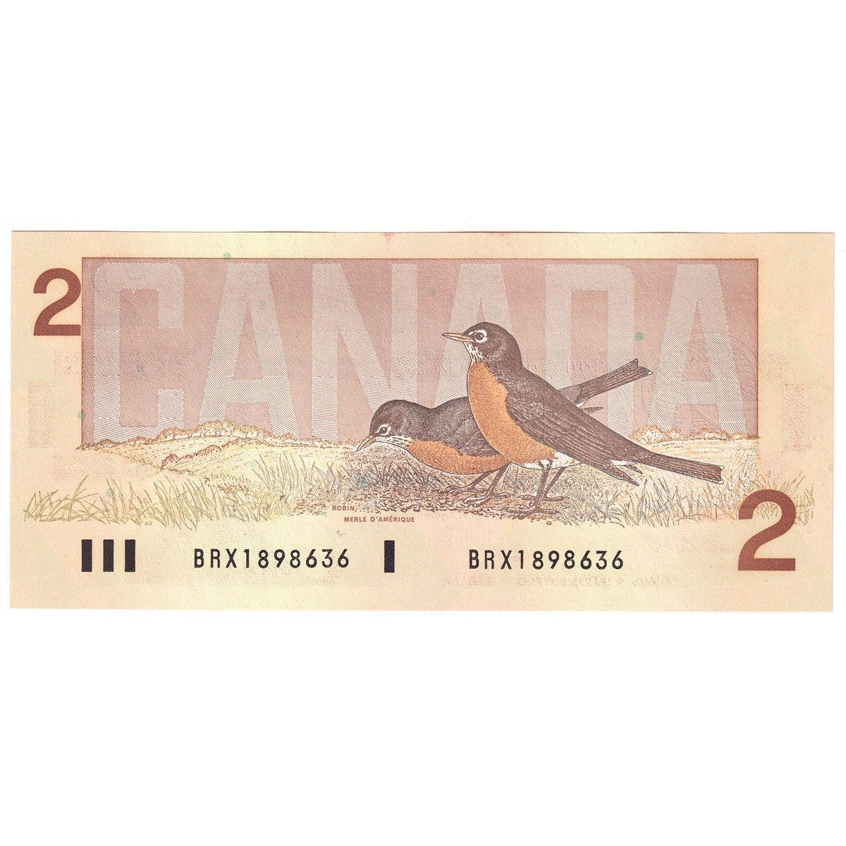 BC-55bA 1986 Canada $2 Thiessen-Crow, BRX, Uncirculated (MS60)