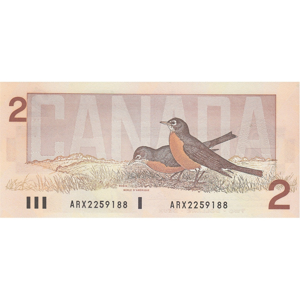 BC-55bA 1986 Canada $2 Thiessen-Crow, ARX above 1.4M, Choice Uncirculated (CUNC63)