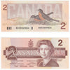BC-55bA 1986 Canada $2 Thiessen-Crow, Large BBX, AU-UNC (AU55)