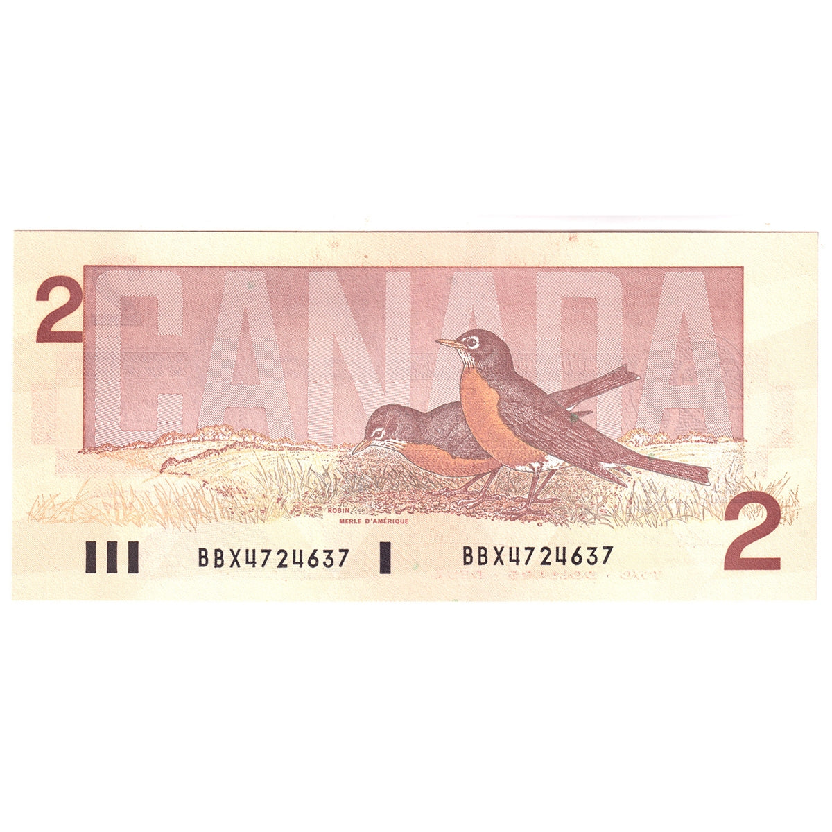 BC-55bA 1986 Canada $2 Thiessen-Crow, Small BBX, Choice Uncirculated (CUNC63)