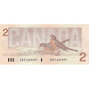 BC-55bA-i 1986 Canada $2 Thiessen-Crow, EBX, Almost Uncirculated (AU50)