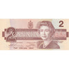 BC-55bA-i 1986 Canada $2 Thiessen-Crow, EBX, Almost Uncirculated (AU50)