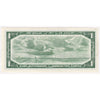 BC-37b-i 1954 Canada $1 Beattie-Rasminsky, P/Z, EF-AU (EF45)