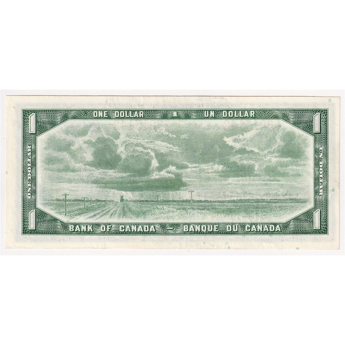BC-37b-i 1954 Canada $1 Beattie-Rasminsky, P/Z, EF-AU (EF45)
