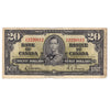 BC-25b 1937 Canada $20 Gordon-Towers, D/E, Circ