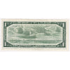 BC-37b-i 1954 Canada $1 Beattie-Rasminsky, X/Z, Extra Fine (EF40)