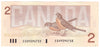 BC-55b-i 1986 Canada $2 Thiessen-Crow, EGH, Choice Uncirculated (CUNC63)