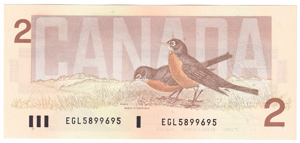 BC-55b-i 1986 Canada $2 Thiessen-Crow, EGL, Choice Uncirculated (CUNC63)