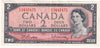 BC-38b 1954 Canada $2 Beattie-Rasminsky, F/U, VF-EF (VF30)