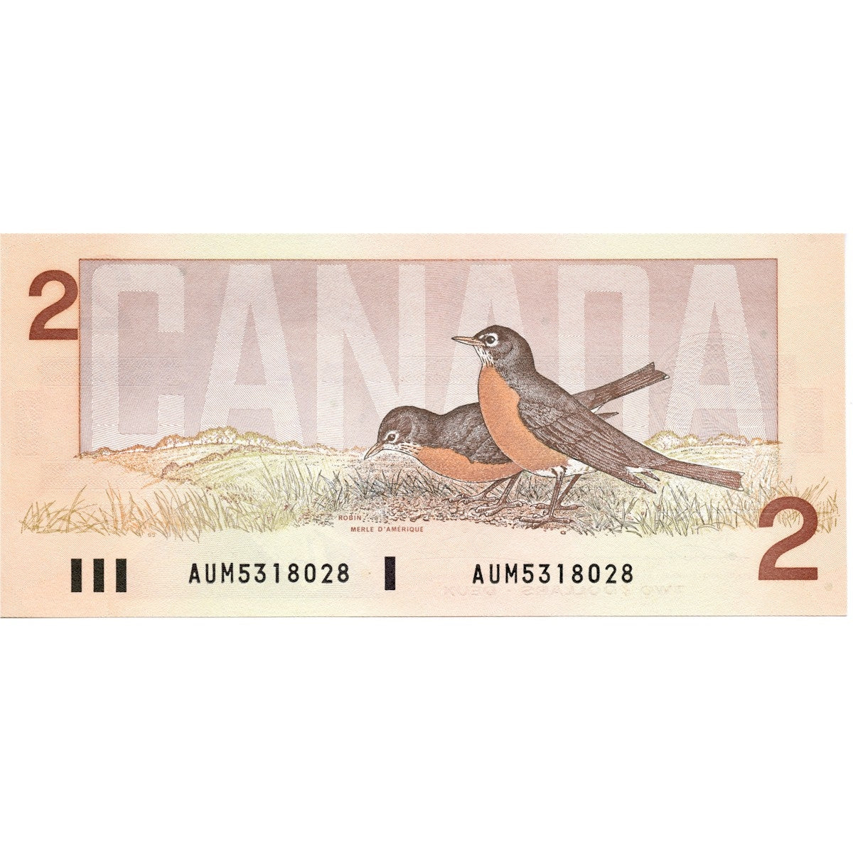 BC-55b 1986 Canada $2 Thiessen-Crow, AUM, Uncirculated (MS60)