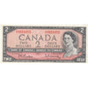 BC-38b 1954 Canada $2 Beattie-Rasminsky, S/U, EF-AU