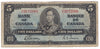 BC-23b 1937 Canada $5 Gordon-Towers, H/C, Very Good (VG8)