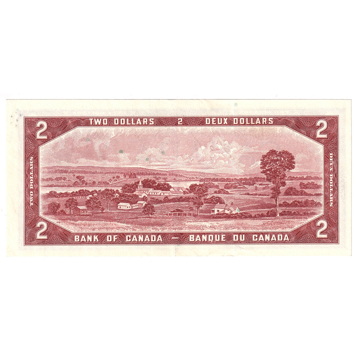 BC-38c 1954 Canada $2 Bouey-Rasminsky, F/G, EF-AU (EF45)