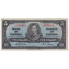 BC-23b 1937 Canada $5 Gordon-Towers, L/C, F