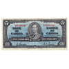 BC-23b 1937 Canada $5 Gordon-Towers, M/C, Very Fine (VF20)