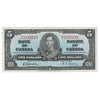 BC-23b 1937 Canada $5 Gordon-Towers, R/C, VF-EF (VF30)