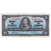 BC-23c 1937 Canada $5 Coyne-Towers, D/S, Very Fine (VF20)