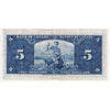 BC-23c 1937 Canada $5 Coyne-Towers, D/S, Very Fine (VF20)