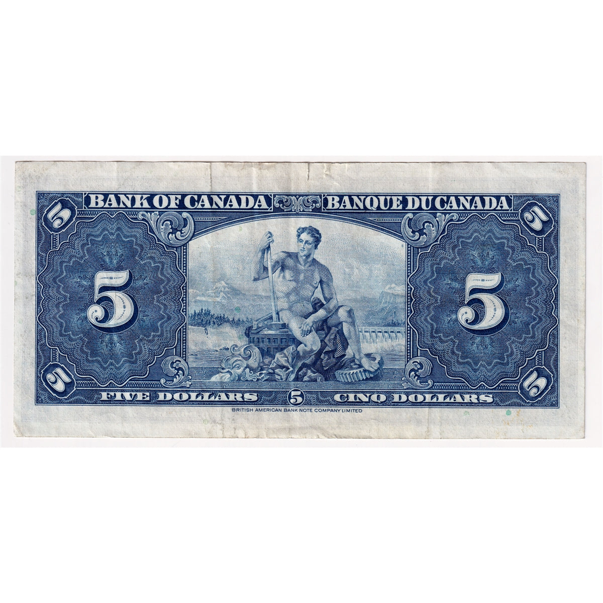 BC-23c 1937 Canada $5 Coyne-Towers, D/S, Very Fine (VF20)