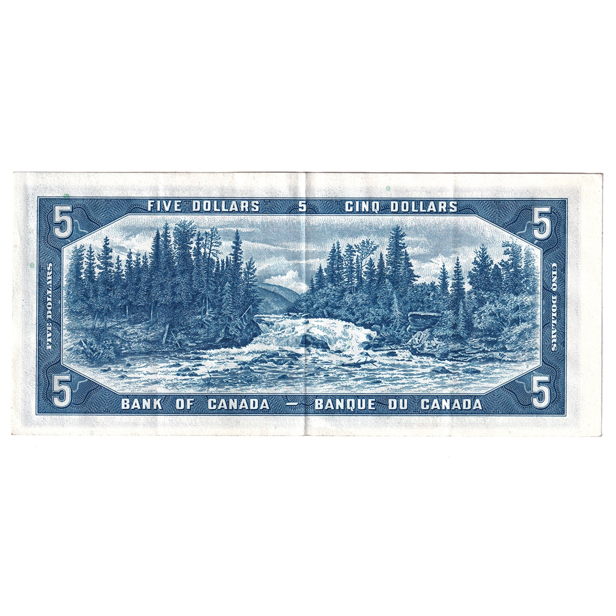 BC-31a 1954 Canada $5 Coyne-Towers, Devil's Face, A/C, VF-EF (VF30)