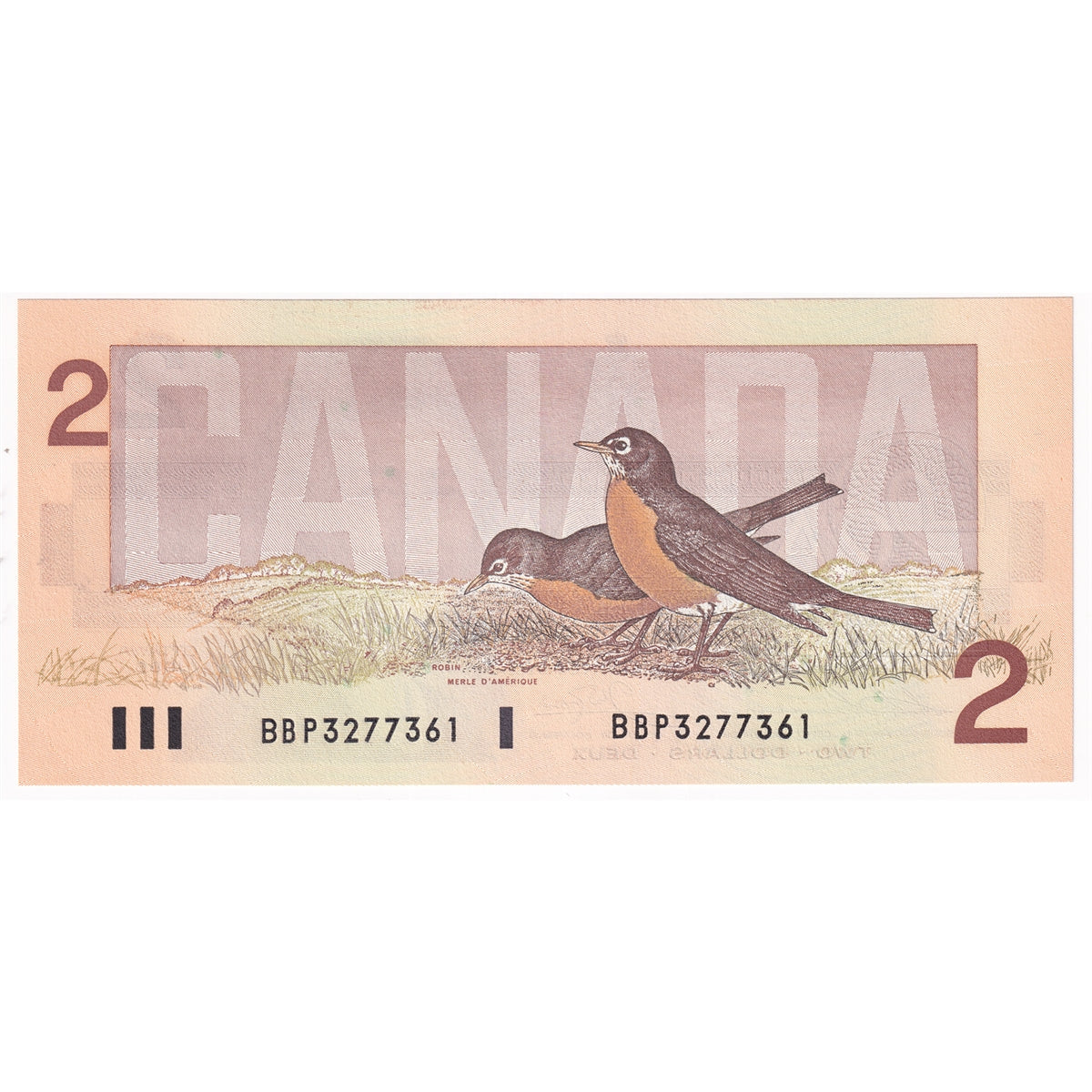 BC-55b 1986 Canada $2 Thiessen-Crow, Large BBP, Choice Uncirculated (CUNC63)