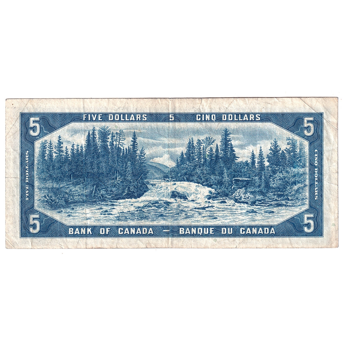 BC-31b 1954 Canada $5 Beattie-Coyne, Devil's Face, F/C, Very Fine (VF20)