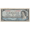 BC-31b 1954 Canada $5 Beattie-Coyne, Devil's Face, H/C, F-VF