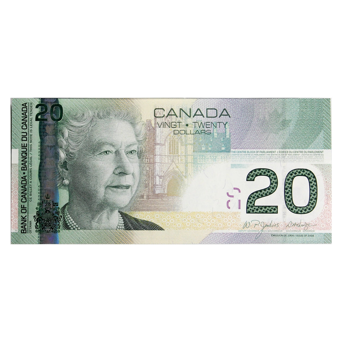 BC-64a-i 2004 Canada $20 Jenkins-Dodge, EYG, Choice Uncirculated (CUNC63)