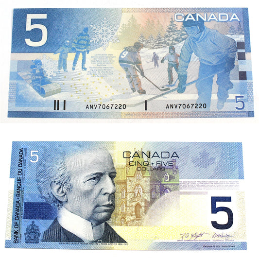 BC-62a 2001 Canada $5 Knight-Dodge, ANV, UNC