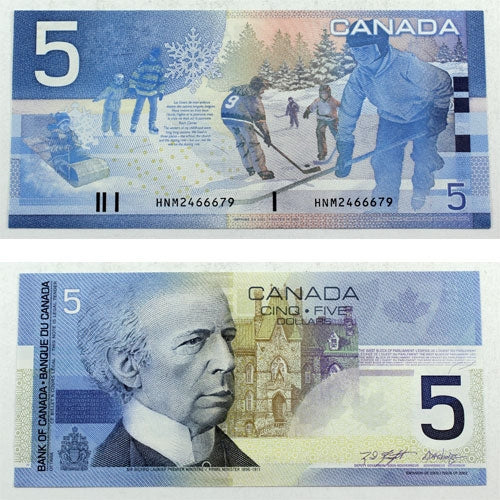 BC-62aA-i 2003 Canada $5 Knight-Dodge, HNM (2.440-2.480), AU-UNC (AU55)