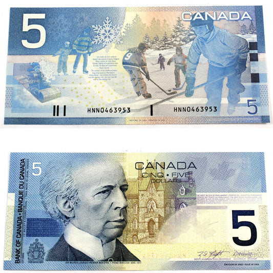 BC-62a-i 2003 Canada $5 Knight-Dodge, HNN, CUNC
