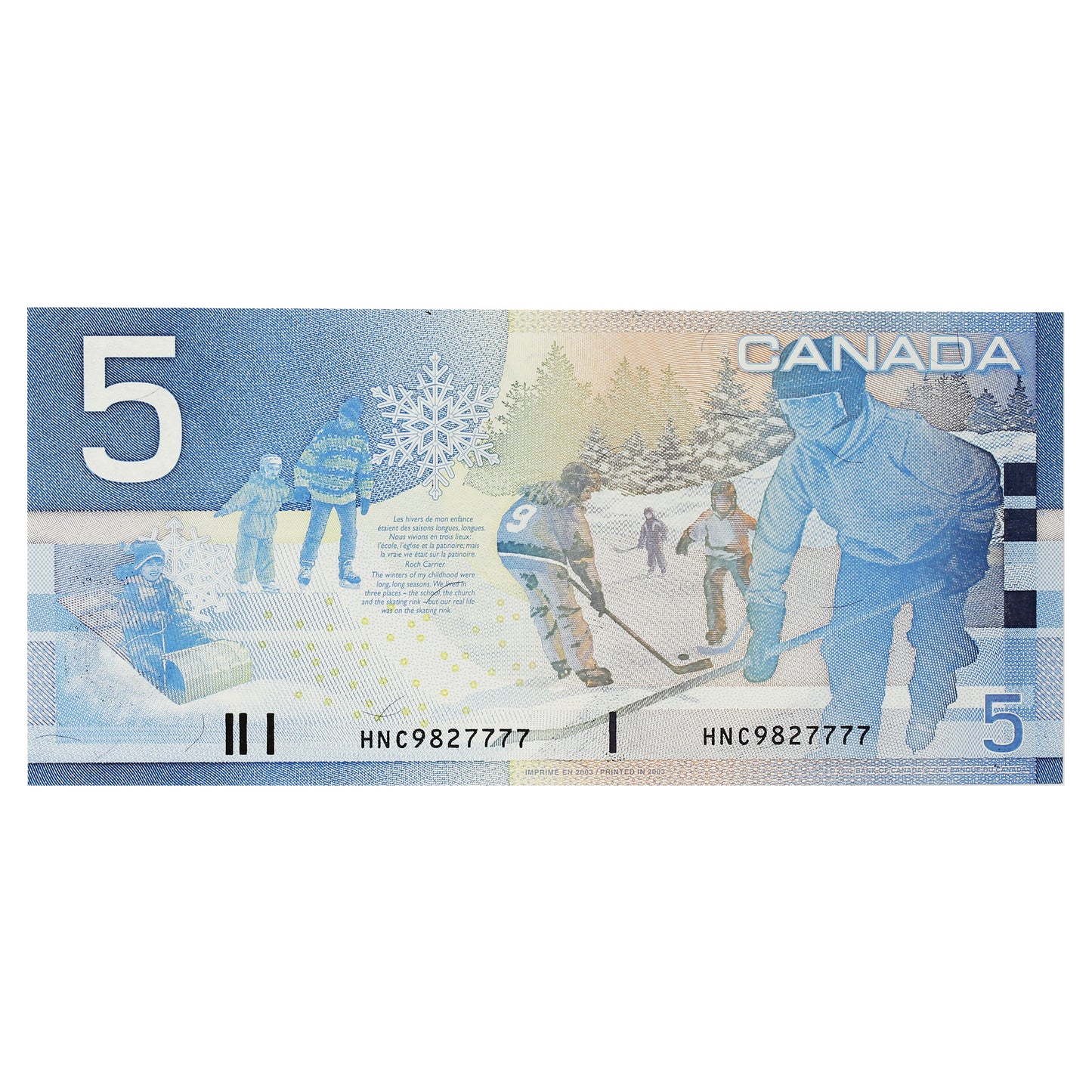 BC-62a-i 2003 Canada $5 Knight-Dodge, HNC, Choice Uncirculated (CUNC63)