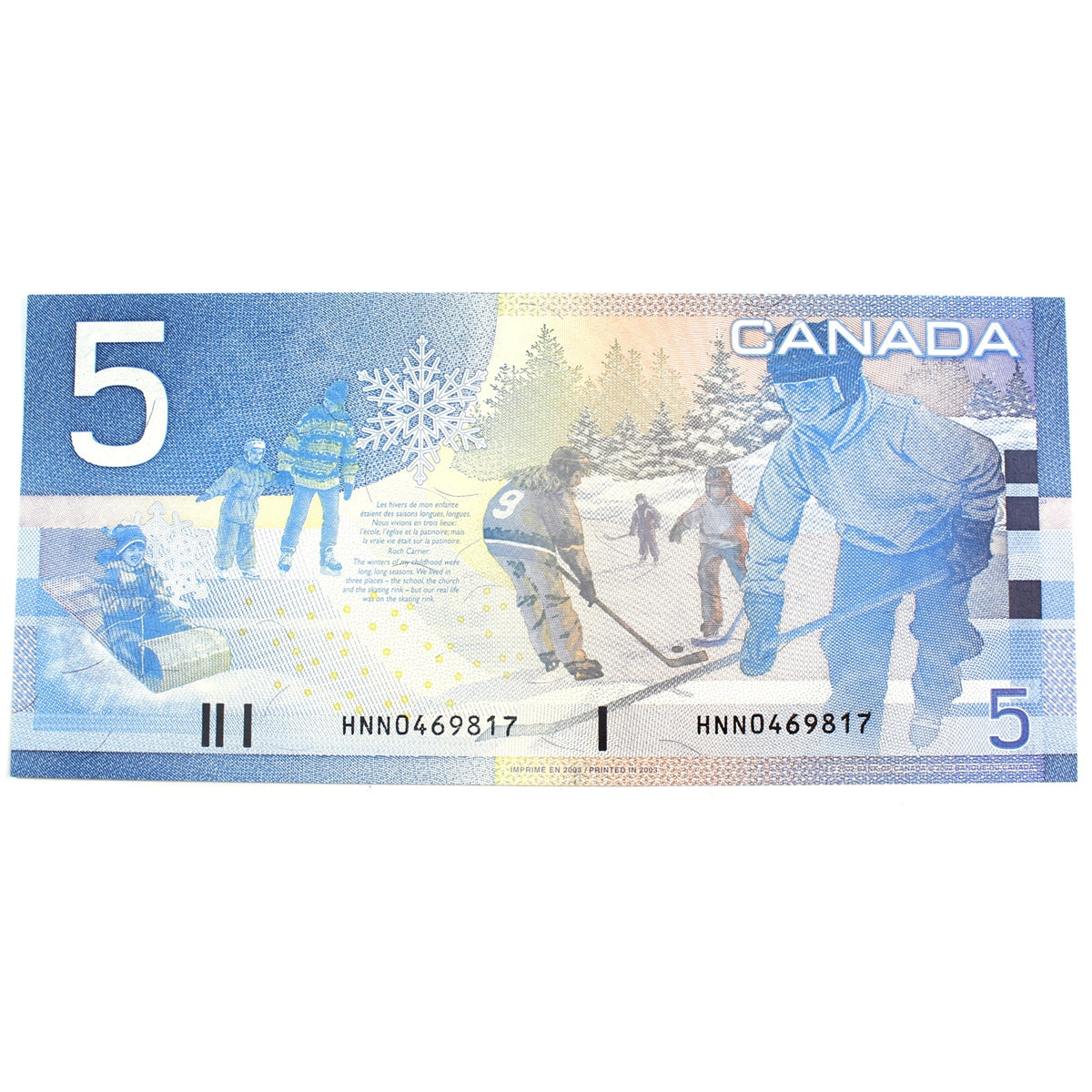 BC-62a-i 2003 Canada $5 Knight-Dodge, HNN, Uncirculated (MS60)