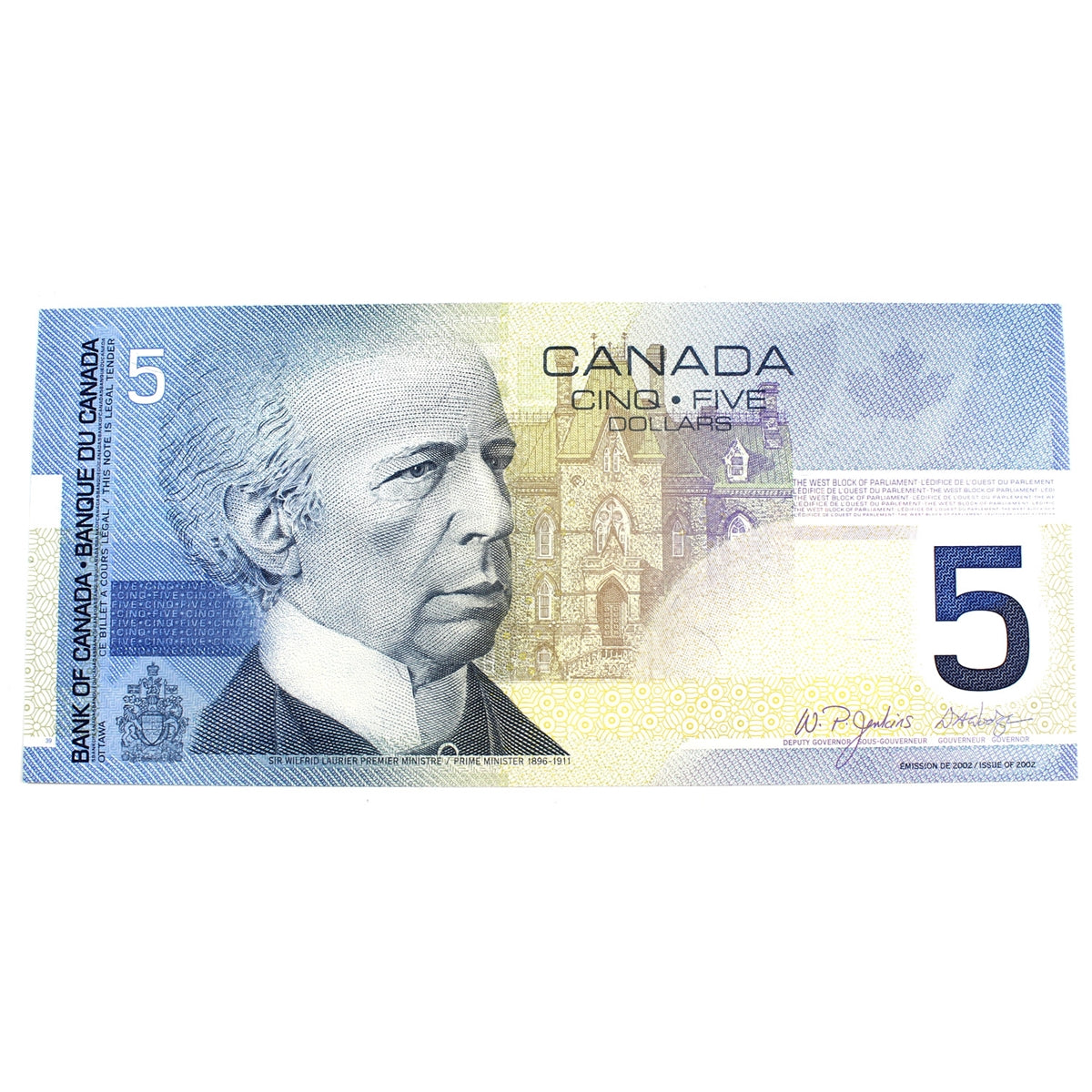 BC-62b 2005 Canada $5 Jenkins-Dodge, HNN, AU-UNC (AU55)