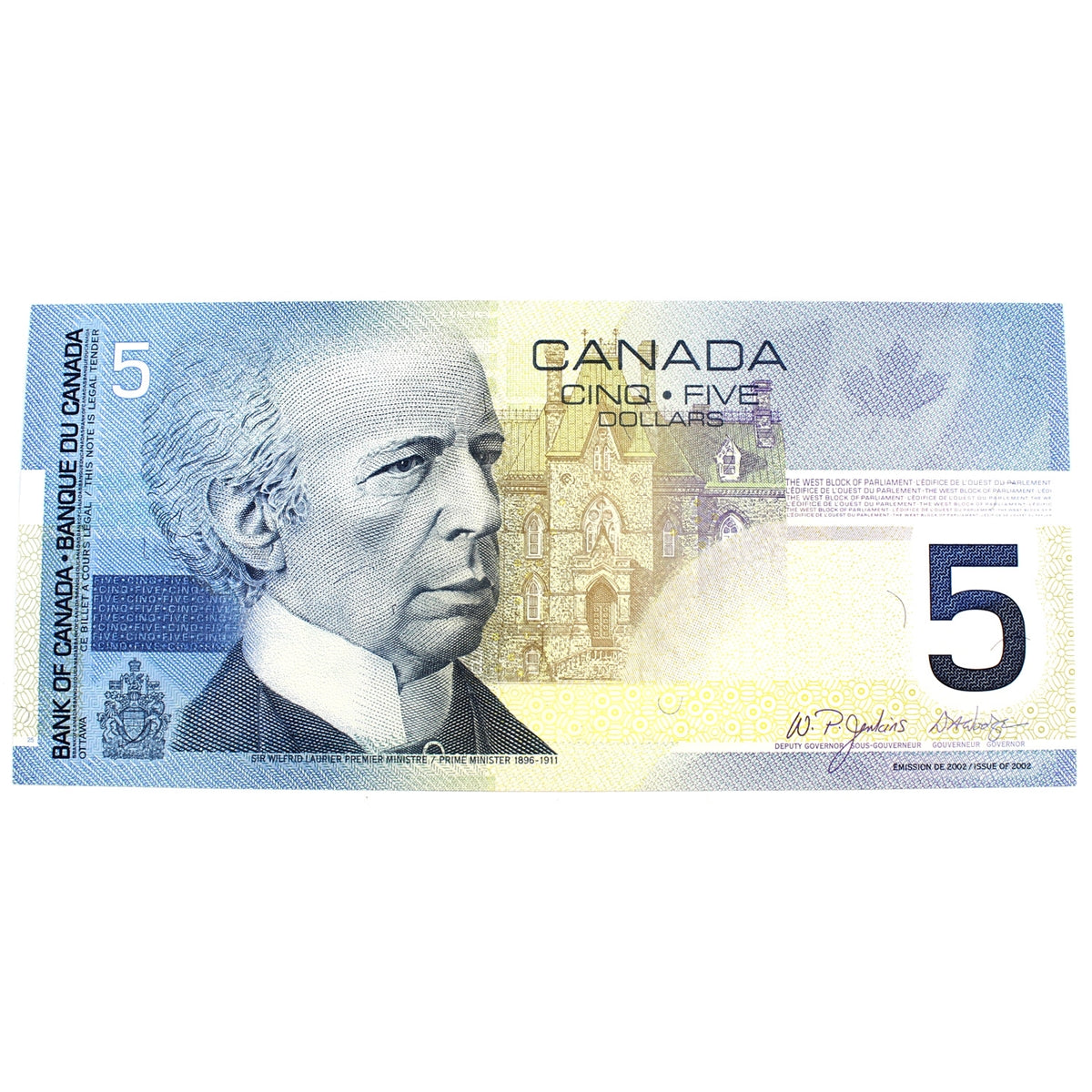 BC-62b 2004 Canada $5 Jenkins-Dodge, HOY, CIRC