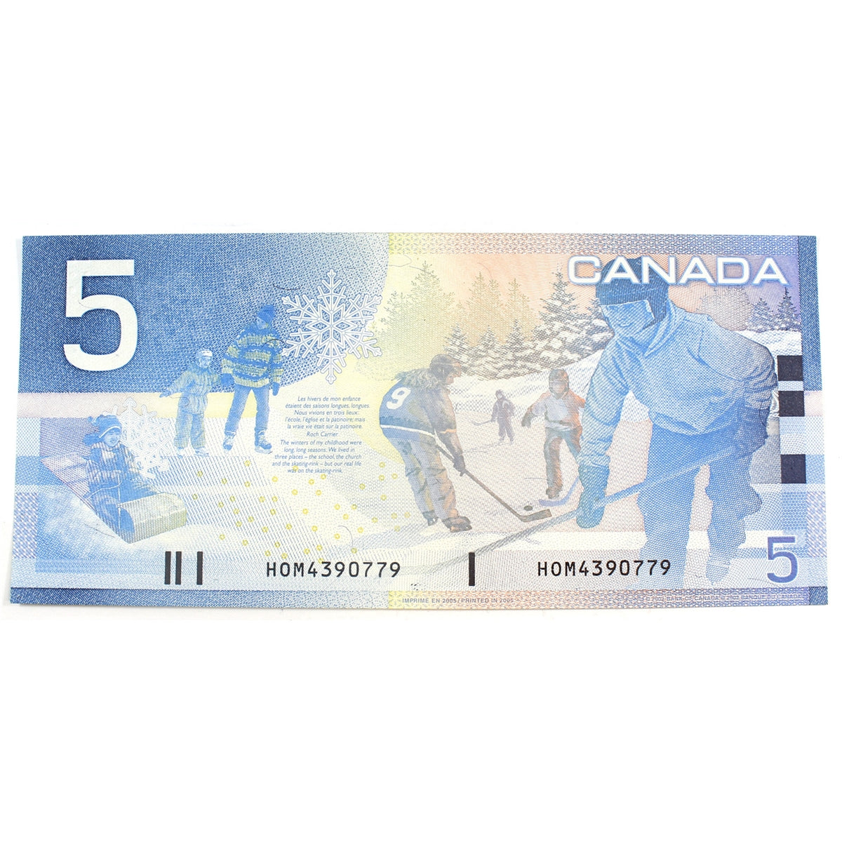 BC-62b 2005 Canada $5 Jenkins-Dodge, HOM, CIRC