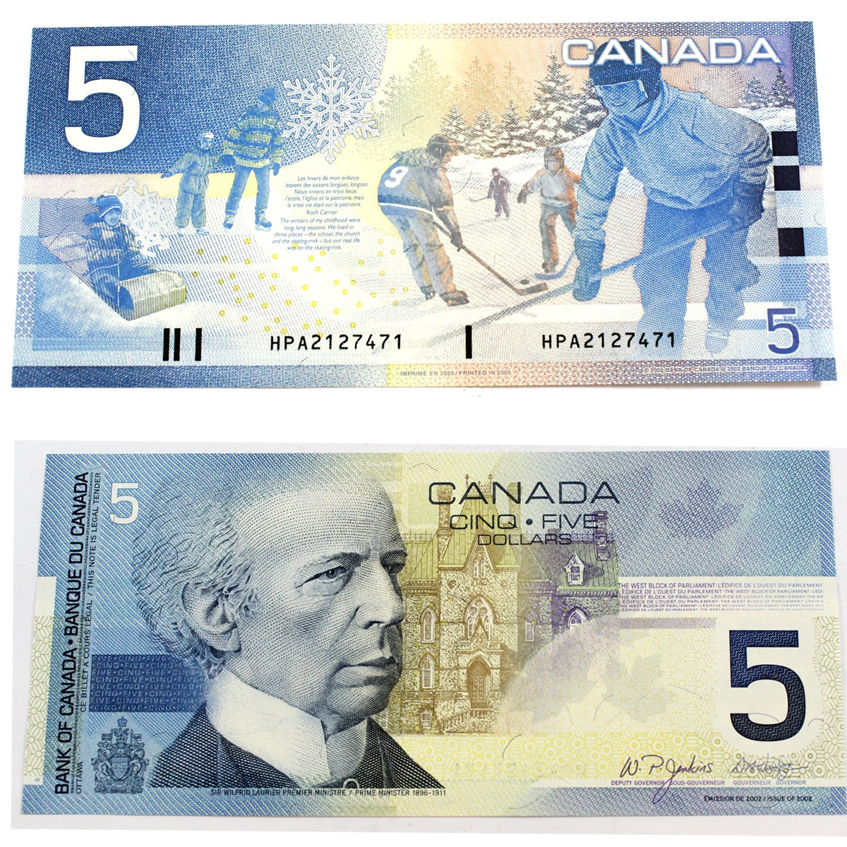 BC-62b 2005 Canada $5 Jenkins-Dodge, HPA, Gem Uncirculated (GUNC65)