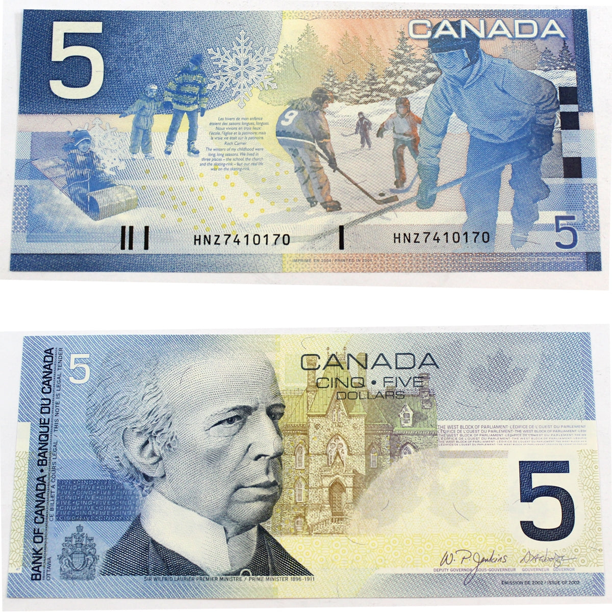 BC-62bA 2004 Canada $5 Jenkins-Dodge, HNZ (7.40-7.60), Gem Uncirculated (GUNC65)