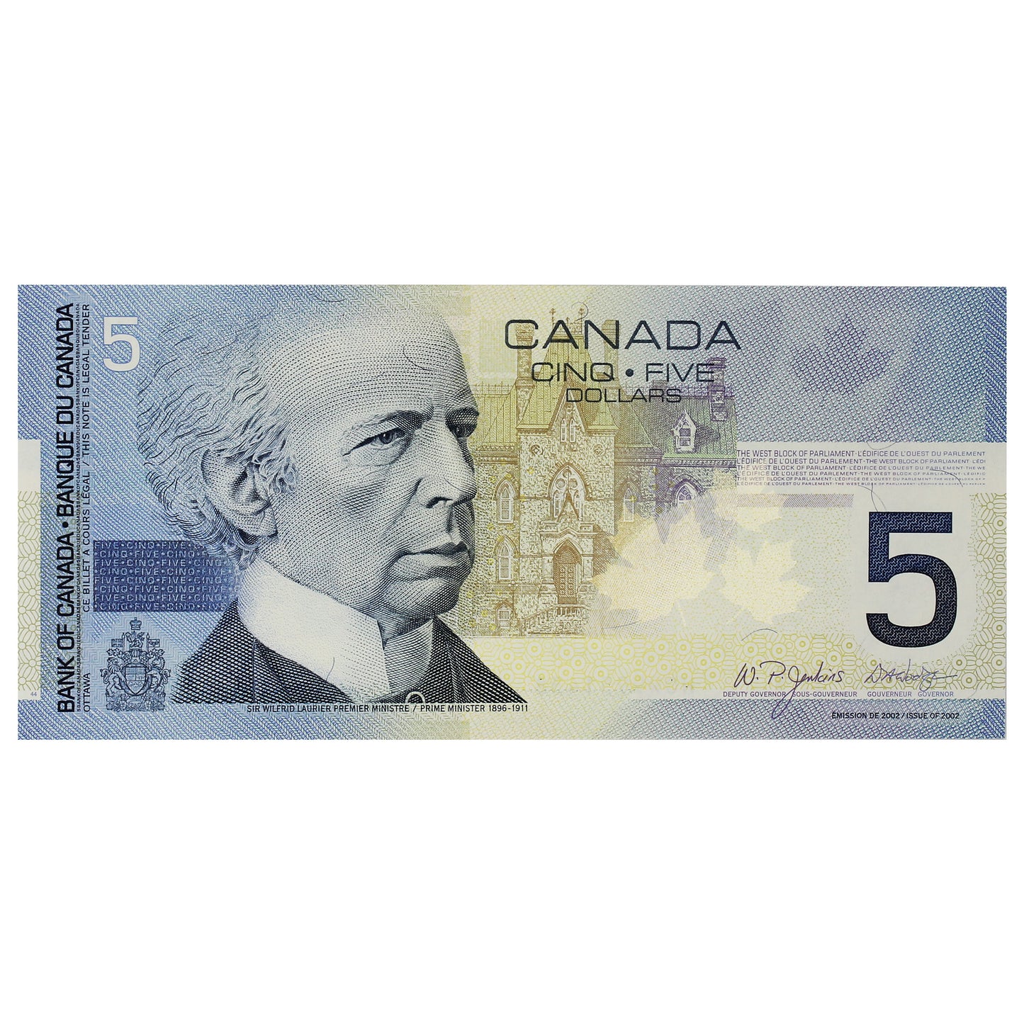 BC-62bA 2005 Canada $5 Jenkins-Dodge, HOW (9.84-10.0), Choice Uncirculated (CUNC63)