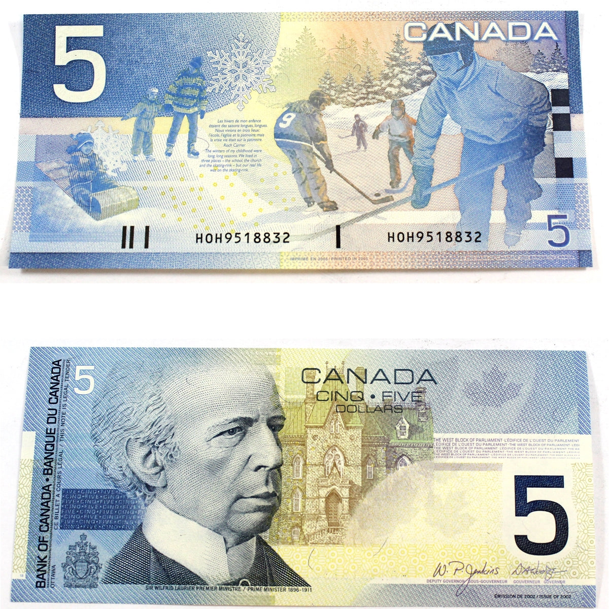 BC-62bA 2005 Canada $5 Jenkins-Dodge, HOH (9.44-9.68), Choice Uncirculated (CUNC63)