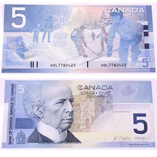 BC-62bA 2005 Canada $5 Jenkins-Dodge, HOL (7.72-7.80), CUNC